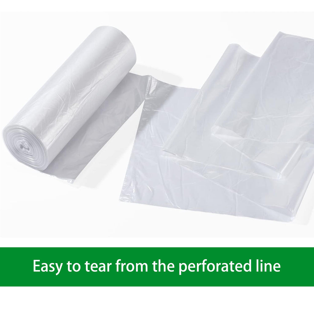 TYPLASTICS Trash Can Liners - Wholesale 1000 Count High Density Garbage Bags on Perforated Roll 10-15 Gallon 24" x 33"