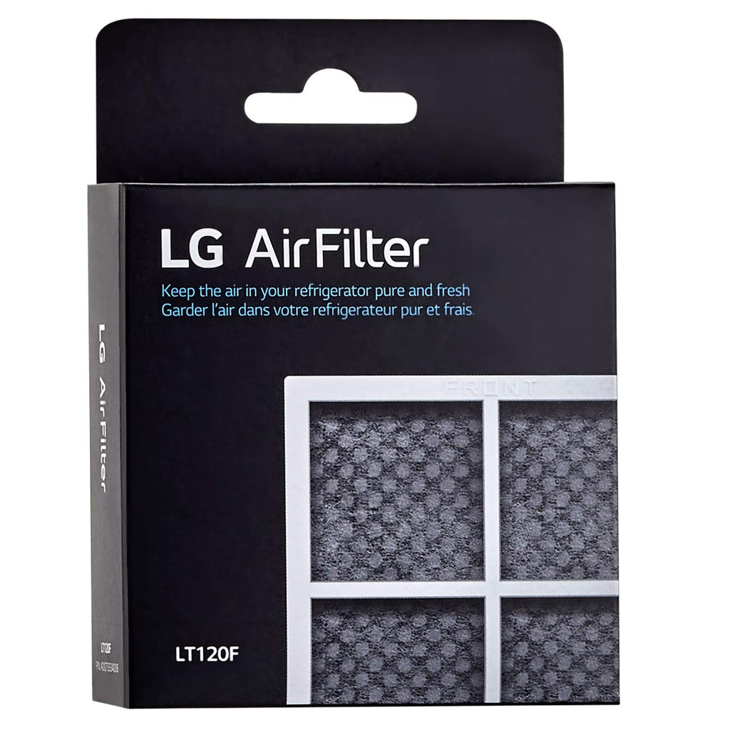 LG LT700P- 6 Month / 200 Gallon Capacity Replacement Refrigerator Water Filter, White, Single & LT120F - 6 Month Replacement Refrigerator Air Filter