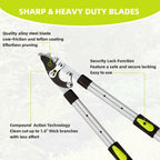 YRTSH Loppers for Tree Trimming Heavy Duty, Extendable 21-26" Branch Cutter
