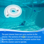 Universal Pool Vacuum Hose 48" Long Fit for Kreepy Krauly, Baracuda G3/G4, Hayward Navigator, Pool Vac Ultra and Most Automatic Pool Vacuum Cleaners, Swimming Pool Cleaner Suction Hose, 3 Pack