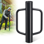 12 lb Steel Fence Post Driver, 17 in T-Post Pounder, 2.7" Inner Diameter