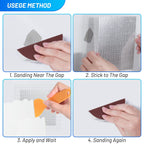 Ranekie 14 Pack Drywall Repairs Patch, 4/6/8 Inch Drywall Repair Kit with Extended Self-Adhesive Mesh,Large Hole Patch Repair for Drywall,Heavy Duty Dry Wall Hole Repair Patch