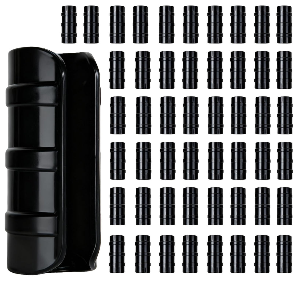 50PCS 3/4 Inch(25mm) Greenhouse Clips – Black Plastic Clamps for PVC Pipe