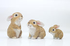 JORAE Bunny Statues Garden Decor Set of 3 Outdoor Easter Rabbit Figurines