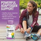 SOLARAY Rhodiola Root Extract 100mg - Rhodiola Rosea Supplement - Powerful Herbal Support for Women and Men with 1% Rosavins, 1% Salidrosides - Non GMO, Vegan, Lab Verified - 30 Servings, 30 VegCaps