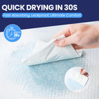 AOZITA 100 Pack Disposable Underpads 30" x 36" Incontinence Chux Pads Ultra Absorbency Protective Bed Pads, Heavy Duty Leakproof Absorbent Bed & Pee Pads for Adult, Senior, Kids and Pet