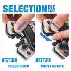 iCrimp Battery Terminal Crimper for Heavy Duty Copper Wire Lugs,Battery Cable Ends from AWG 8-1/0, Ground Lug Cimper Tool