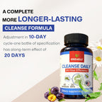 CRDT Gut Cleanse Detox for Women, Colon Cleanse & Gentle Herbal Supplements for Men, Powered with Senna Leaves, Plum, Chrysanthemum, Acacia Gum & Aloe Vera–40 Capsules (A01)