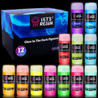 LET'S RESIN 12 Colors Glow in The Dark Pigment Powder for Resin - 20g/Jar