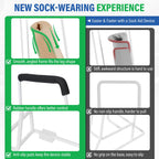 Stocking Donner – Compression Sock Aid for Seniors, Adaptive Dressing Helper for Putting on Socks, Medium Calf Tool (<18") Fits JOBST, SB SOX, CHARMKING