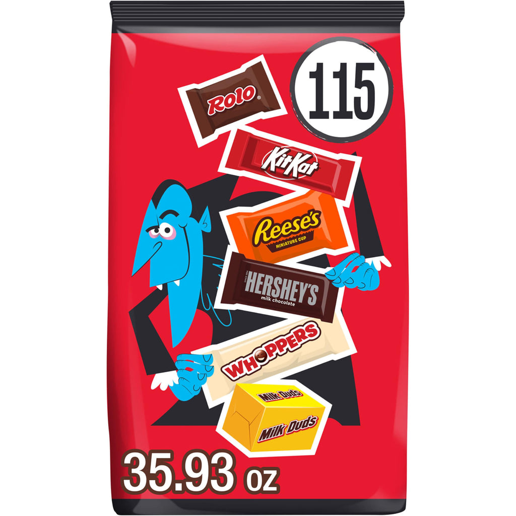 Hershey's Assorted Chocolate Halloween Candy Bulk Variety Pack, 35.93 oz