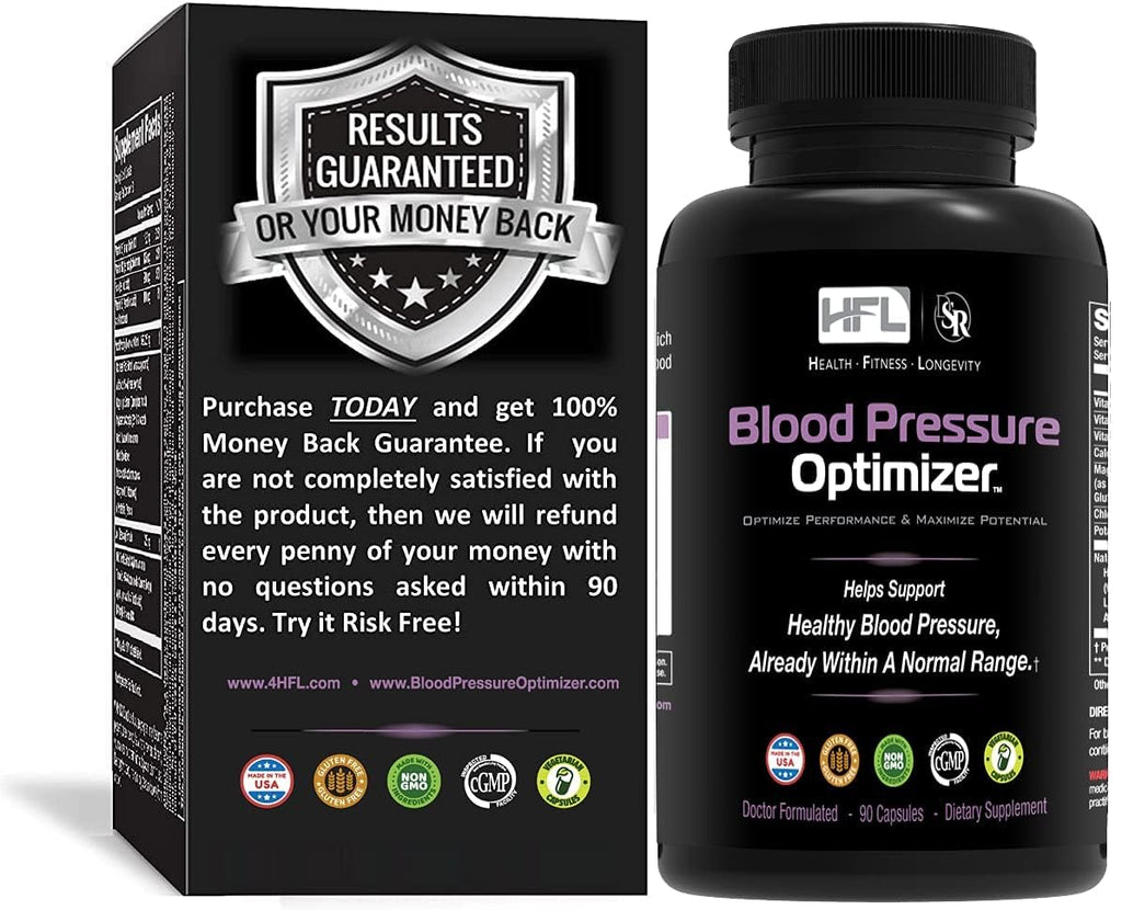 HFL Blood Pressure Optimizer™ by Dr. Sam Robbins | Healthy Blood Pressure & Vascular Function | Heart, Brain & Kidney Health