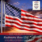 American Flag Made in USA | American Flags for Outside 3X5 | Premium US Flag 3X5 Heavy Duty Outdoor with Embroidered Stars and Sewn Stripes.FMAA Certified