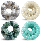 Kingdder Fidget Bodhi Seed Bracelet Women Anxiety Bead Bracelet Meditation Healing Stretch Stress Relief Gift for Adult Men(4 Pcs,Classic Color)
