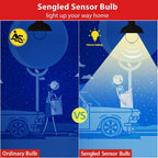 Sengled Motion Sensor Light Bulbs, A19 LED Dusk to Dawn Bulbs 3000K Soft White, Motion Activated Indoor Outdoor Light Bulbs 8.8W (60W Equivalent) 800 Lumens for Porch, Garage, Hallway, 2 Pack