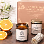 JGXLQ Scented Candles for Home, 6-Pack Soy Candle Gift Set, Up to 300 Hours