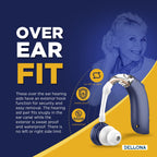 DELLONA High-Performance Hearing Aids for Seniors Severe Hearing Loss, Rechargeable with Noise Cancelling (Pair), 4 Modes - Comfort Design Ear Hearing Aid, PSAP