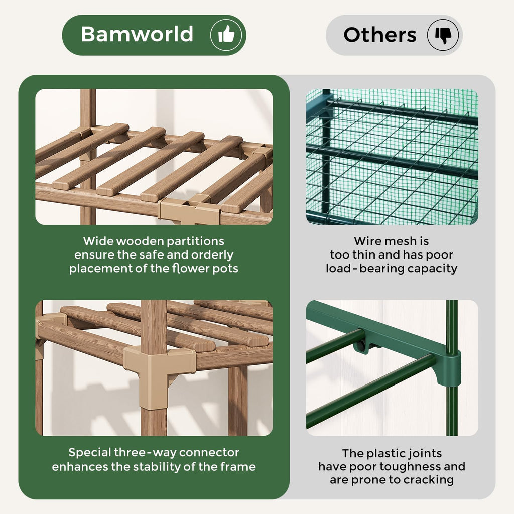 4 Tier Bamworld Mini Greenhouse for Outdoor