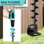 25" Ground Anchors Screw in, Mobile Home Anchors for Shed, Black-25-8Pcs