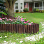 WORTH Wooden Edging for Landscaping, Flexible Garden Lawn Border 8" x 42"