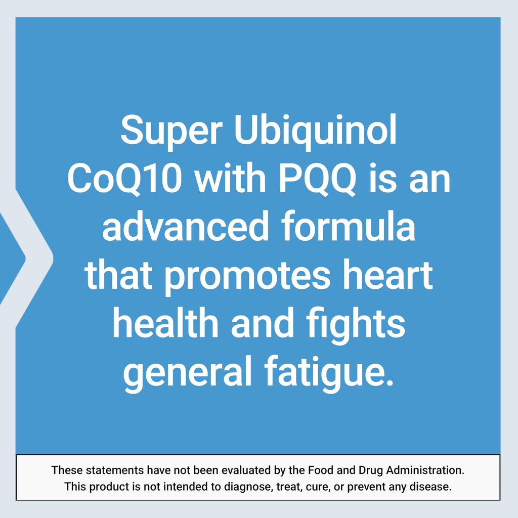 Life Extension Super Ubiquinol CoQ10 with PQQ, coenzyme Q10, pyrroloquinoline Quinone, Heart Health Supplement, Maximum Absorption, 100 mg, Non-GMO, Gluten-Free, 30 softgels