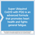 Life Extension Super Ubiquinol CoQ10 with PQQ, coenzyme Q10, pyrroloquinoline Quinone, Heart Health Supplement, Maximum Absorption, 100 mg, Non-GMO, Gluten-Free, 30 softgels
