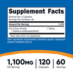 Nutricost PAU D'Arco Inner Bark 1100mg, 120 Vegetarian Capsules (60 Serv) - Non-GMO & Gluten Free
