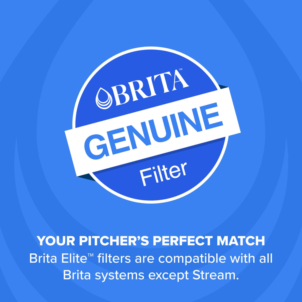 Brita Elite Replacement Water Filter, Pitchers and Dispensers, 1 Pack