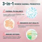 Premium Feminine Balance Gummies Vaginal Probiotic - for Women’s pH Balanced Health & Wellness - Immune Support - Vegan, Gluten-Free & Halal - Hawaiian Pineapple - 60 Gummies - 30 Servings (1)