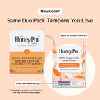 The Honey Pot Company - Tampons Regular & Super - 54 Count, 3 Packs of 18