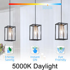 GvvooHome E12 Candelabra Bulb 40 watt Equivalent, E12 LED Bulb Dimmable Chandelier Light Bulbs, 5000K Daylight B10 Candle Light Bulbs, 90+CRI, 400LM, Clear Glass, 12 Pack