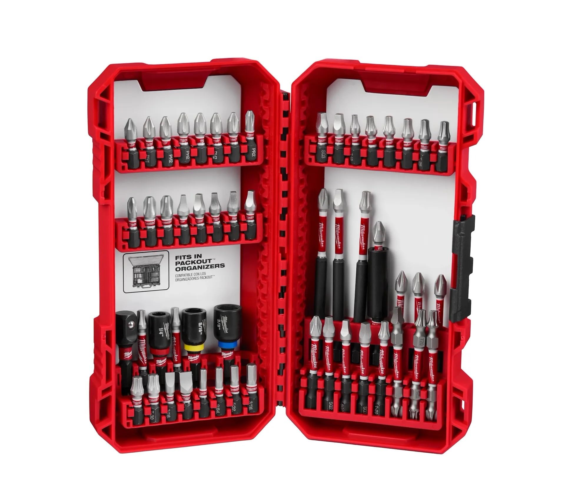 48-32-4010 Milwaukee Shockwave Impact Duty Driver Bit Set 54Pc
