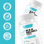(5 Pack) Men Balance Pro Capsules, M.E.N Max Triple Action Formula Capsulas Pills Mens Multivitamins Premium All Natural Advanced Maximum Strength Health Wellness Supplement Support Reviews (300 ct)