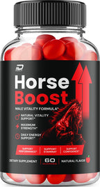 Horse Boost Gummy – HorseBoost Gummies Advanced Formula for Male, Maximum Strength for Overall Wellness, Natural Vitamins - 60 Count