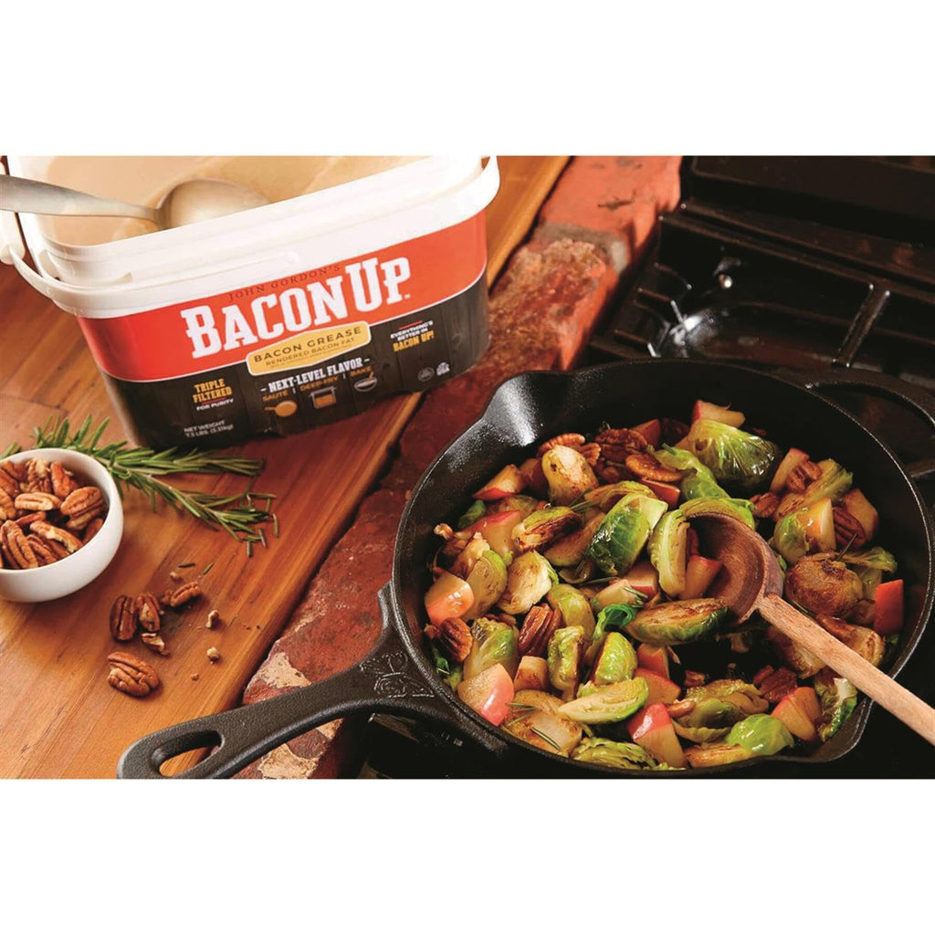 Bacon UpⓇ Bacon Grease for Cooking - 9lb Pail of Authentic Cooking Fat, Turkey Frying and Baking