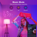 FRIDEKO HOME Smart Light Bulbs - Led Dimmible Color Changing Light Bulb for Home Works with Bluetooth Music Sync - A19 RGB Lightbulb for E26 Base with APP Control & Timer (6 Pack)