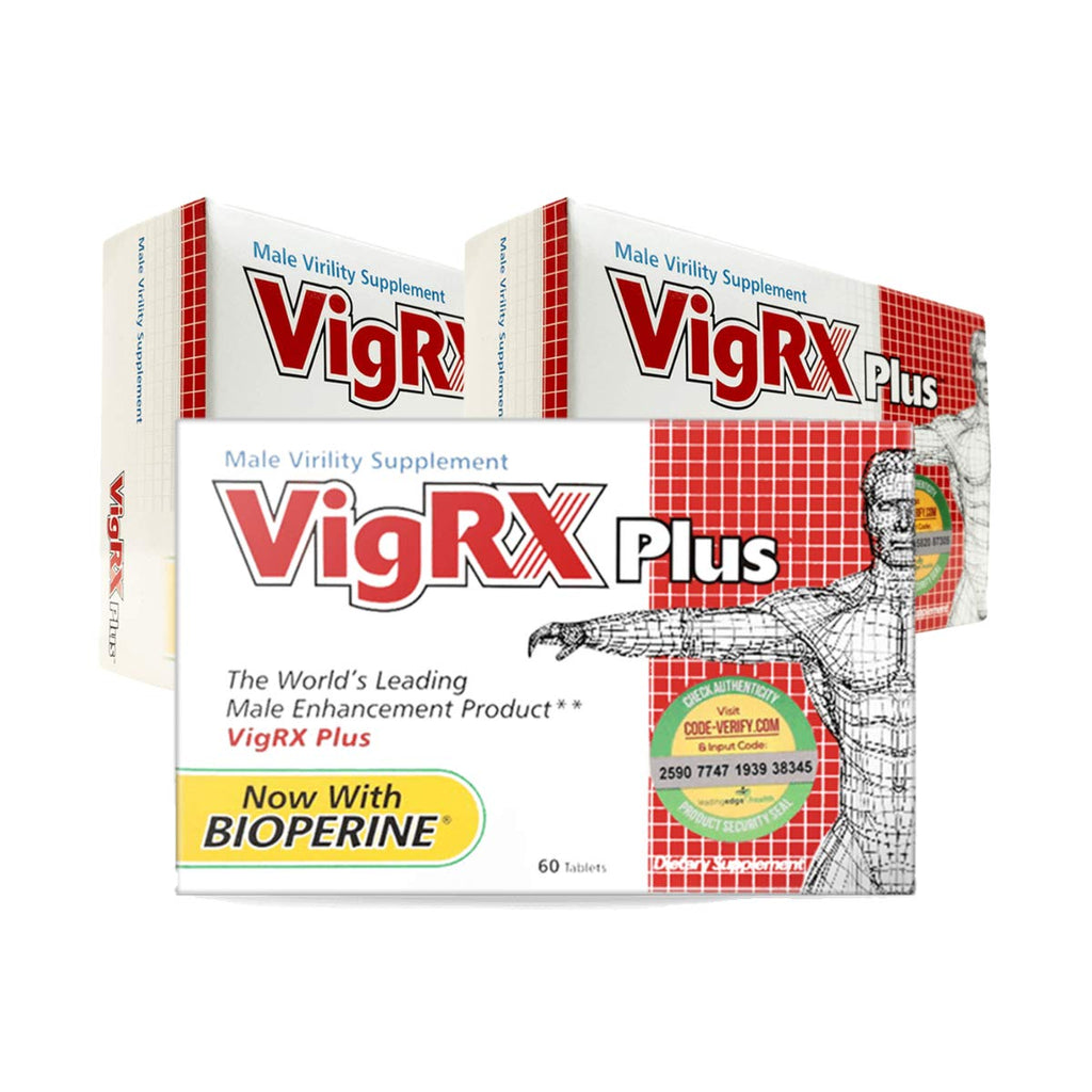 VigRX Plus Male Virility Herbal Dietary Supplement Pill - 60 Tablets (3 Box)