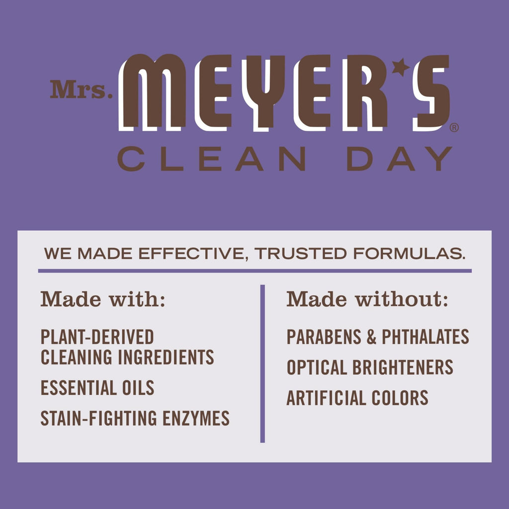 MRS. MEYER'S CLEAN DAY Liquid Laundry Detergent, Infused with Essential Oils, Compassion Flower, 64 oz (64 Loads) (Pack of 4)