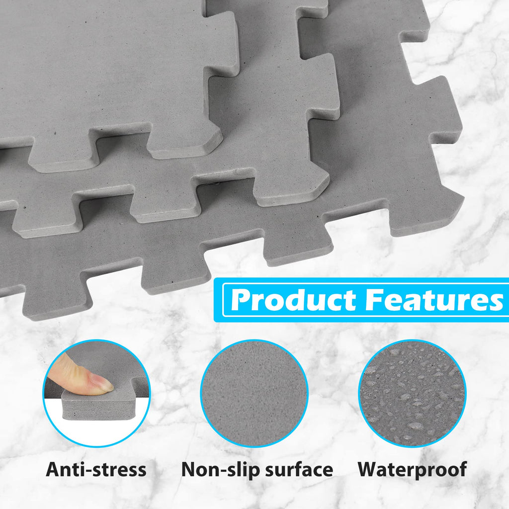 ZOMOFEW Hot Tub Mat for Inflatable Tub, 77IN Hot Tub Pad Foundation, Upgraded Thickened Eva Foam Padding for Outdoor Hot Tubs | Interlocking Patio Tiles Outdoor (1/2" Thickness)