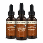 Dr. Mercola Organic Digestive Bitters Liquid Drops - Digestive Health Support - Alcohol-Free Formula - Features Burdock Root, Dandelion Leaf, Fennel Seed & More - 2 fl. oz. (30 Servings), 3 Pack
