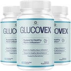 (3 Pack) Glucovex Supplement Capsules - Official Glucovex Support Premium Pills Advanced Formula With All Natural Ingredients, Maximum Strength for Wellness & Overall Health, 180 Capsules for 3 Months