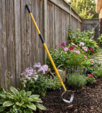 Skidger Xtreme Weeder Garden Scuffle Hoe Cultivator, 54-Inch Fiberglass Handle with Grips for Weeding, Cultivating, and Soil Prep