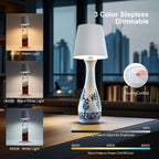 SOUDFK Wireless Bottle Lamp, 2024 New 3 Color Rechargeable Wine Bottle Lights for Bars Restaurants (Bronze, 1PC) v