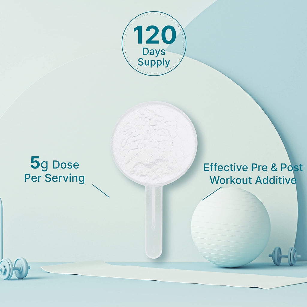 Instant Creatine Monohydrate Powder, 5g Per Serving – 120 Servings | Micronized, Unflavored, Fast Absorbing Formula | Supports Strength, Power & High-Intensity Training | Vegan, Keto, Non-GMO