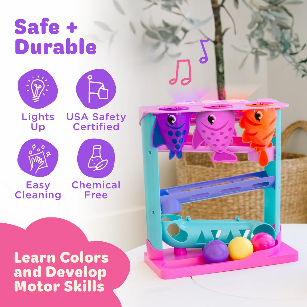 Move2Play, Feed The Fish | Interactive Baby & Toddler Toy | 1, 2+ Year Old Gift & Birthday Present | Boys & Girls Babies Ages 6, 7, 8, 9, 10, 12, 18, 24+ Months Old