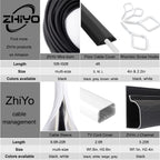 ZhiYo 100 FT 1/4" Wire Loom Split Tubing Auto Wire Conduit