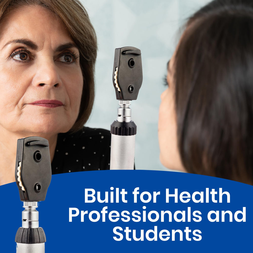Zyrev 2 in 1 Otoscope Oph Set - Perfect for Nursing & Medical Students with Carry Case, Sight Chart & Replacement Ear Speculums