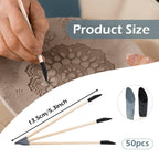 Sanding Sticks 50 Pcs, Double-Ended Sanding Tools for Wood & Plastic Models, 120/280 Grit, 5.4 x 0.2 Inch - Fine Detailing in Tight Spaces with Matchstick Design