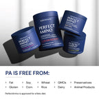 BodyHealth PerfectAmino Powder - BCAA and EAA Powder for Pre and Post Workout - Amino Acid Energy Drink for Men and Women to Support Lean Muscle and Recovery - Strawberry - 120 Servings