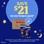 Huggies Overnites Diapers Size 6, 84 Count (2 Packs of 42)